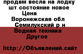 продам весла на лодку  2шт состояние новое › Цена ­ 1 500 - Воронежская обл., Семилукский р-н Водная техника » Другое   